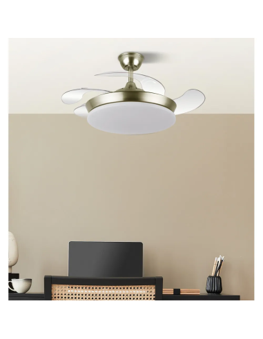 Ventilador DC Tridente Mini 59W Cuero