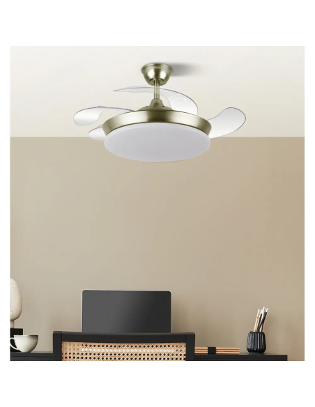 Ventilador DC Tridente Mini 59W Cuero