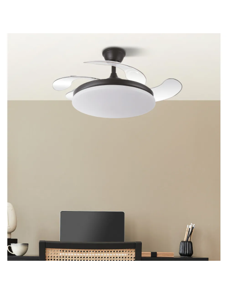 Ventilador DC Tridente Mini 59W Negro