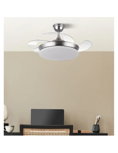 Ventilador DC Tridente Mini 59W Níquel