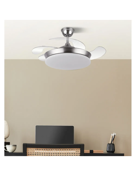 Ventilador DC Tridente Mini 59W Níquel