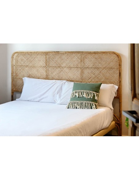 Cabecero de Cama Ratán Natural