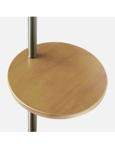 Lampara de Pie Estilo Seda con Mesita 2