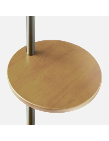 Lampara de Pie Estilo Seda con Mesita