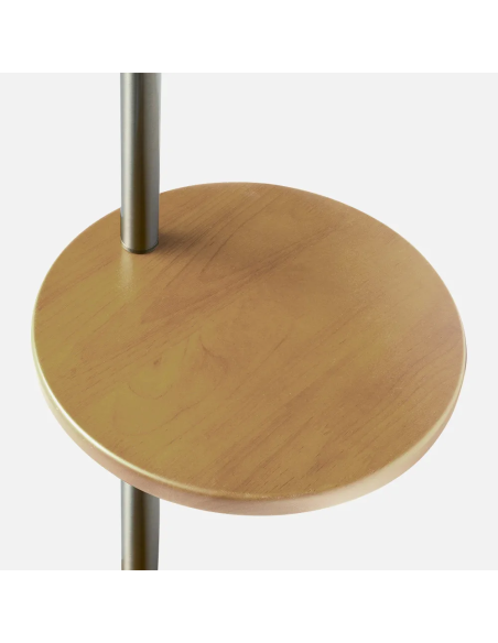 Lampara de Pie Estilo Seda con Mesita