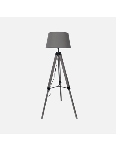 Lampara de Pie Estilo Julen Gris/Negro