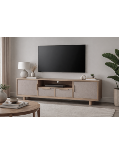 Mueble TV de Mango y Ratán 2