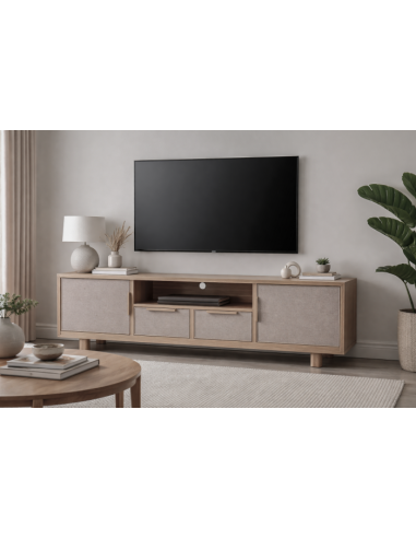 Mueble TV de Mango y Ratán