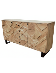 Mueble Aparador de Acacia y Metal 2
