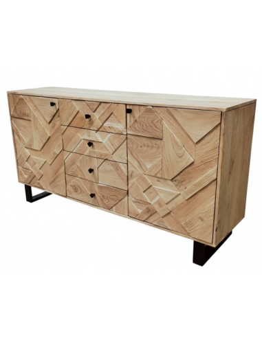 Mueble Aparador de Acacia y Metal