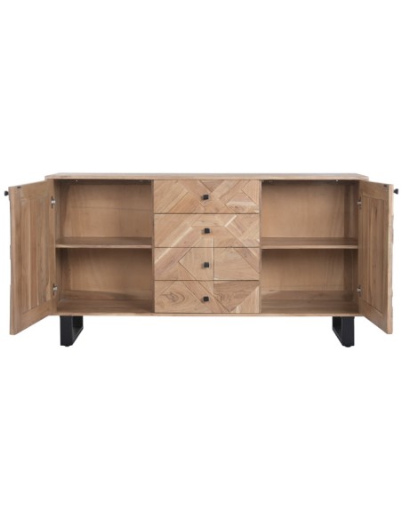 Mueble Aparador de Acacia y Metal