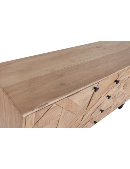 Mueble Aparador de Acacia y Metal