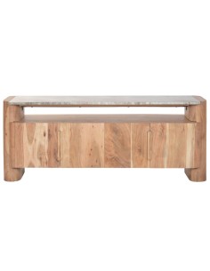 Mueble TV de Acacia y Mármol