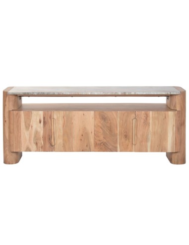 Mueble TV de Acacia y Mármol