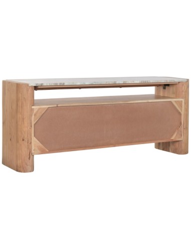 Mueble TV de Acacia y Mármol