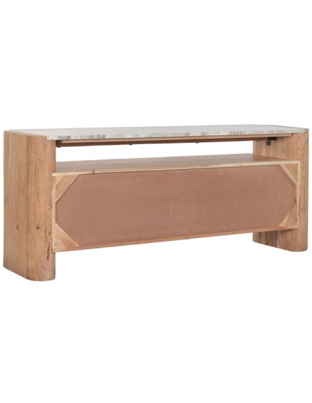 Mueble TV de Acacia y Mármol
