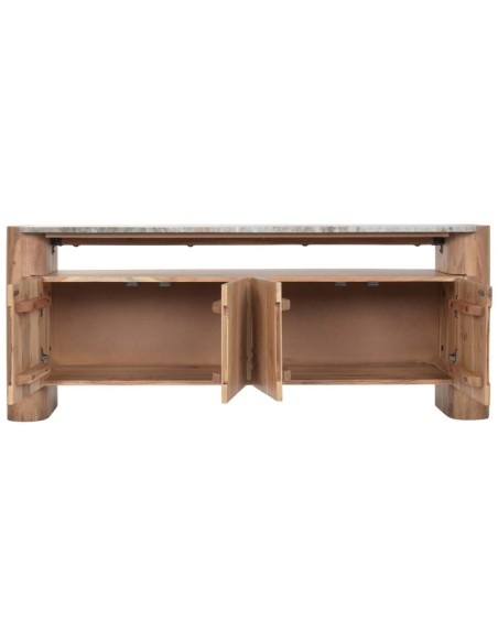 Mueble TV de Acacia y Mármol