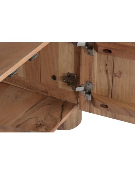 Mueble TV de Acacia y Mármol