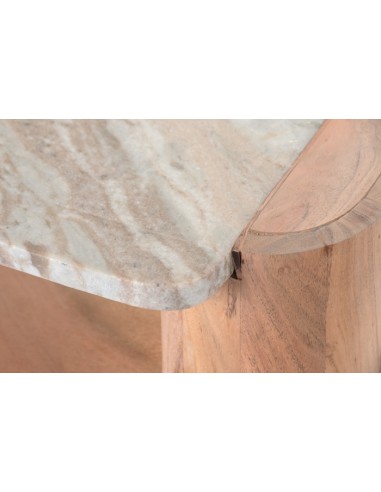 Mueble TV de Acacia y Mármol