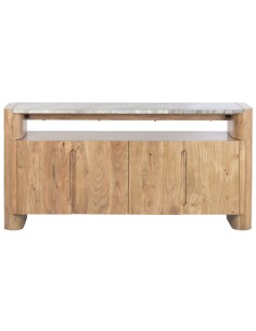 Mueble Aparador de Acacia y Mármol