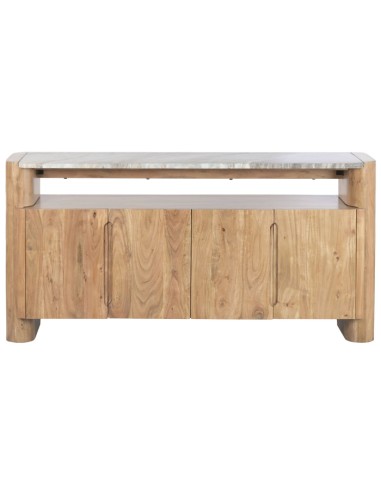 Mueble Aparador de Acacia y Mármol