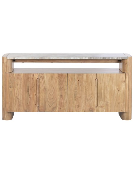 Mueble Aparador de Acacia y Mármol