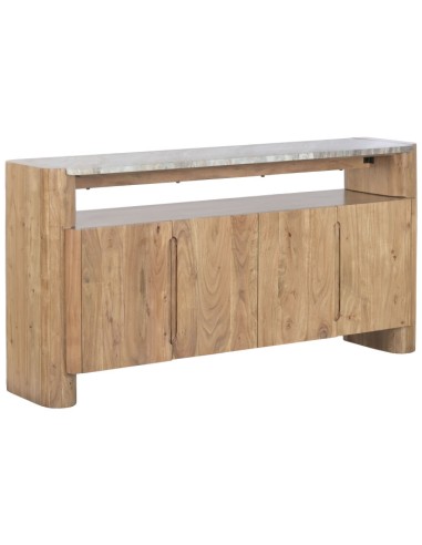 Mueble Aparador de Acacia y Mármol
