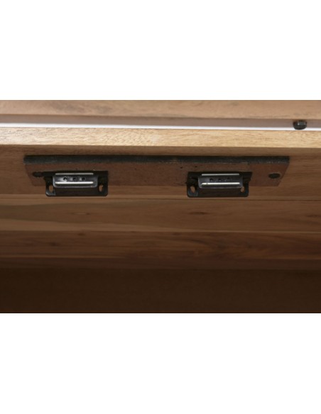 Mueble Aparador de Acacia y Mármol