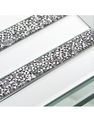 Joyero de Cristal de Espejo con Brillantes