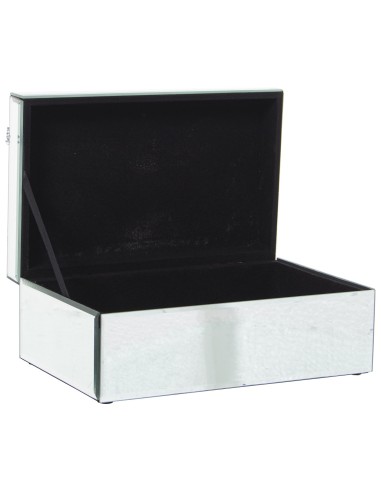 Joyero de Cristal de Espejo con Brillantes