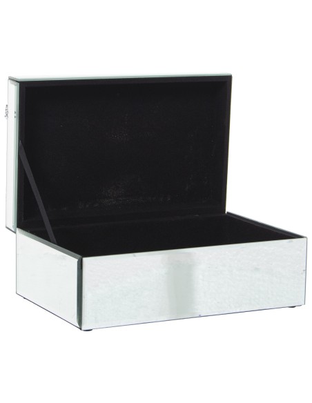 Joyero de Cristal de Espejo con Brillantes