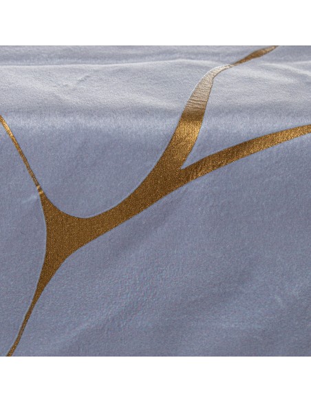 Camino de Mesa en Gris y Oro