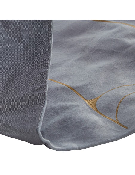 Camino de Mesa en Gris y Oro