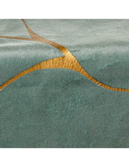 Camino de Mesa en Verde y Oro