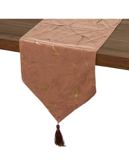 Camino de Mesa en Marrón y Oro