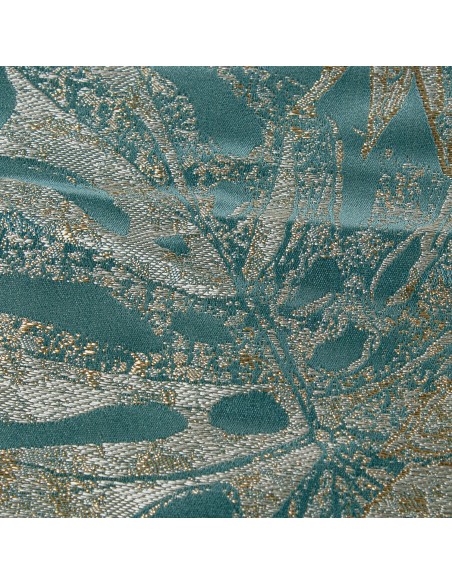 Camino de Mesa en Azul con Flores