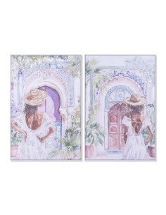 Cuadro en Lienzo con Diseño Chica Puerta