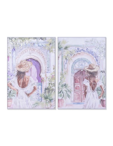 Cuadro en Lienzo con Diseño Chica Puerta