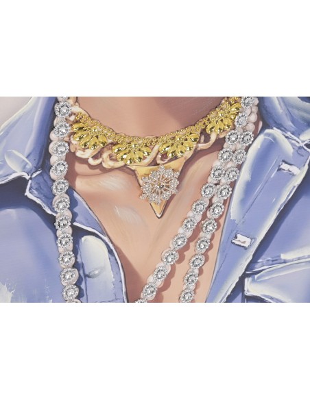 Cuadro en Lienzo con Diseño Africana Lacado