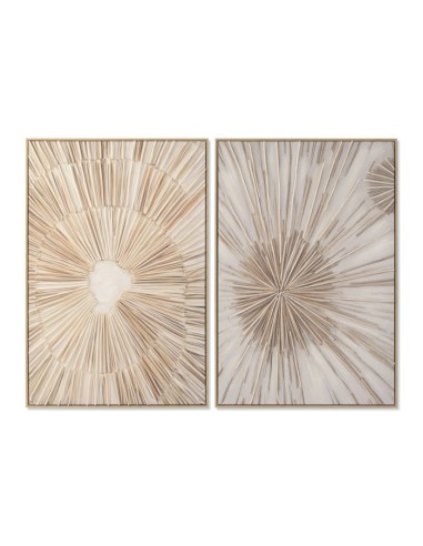 Cuadro en Lienzo con Diseño Straw 3D