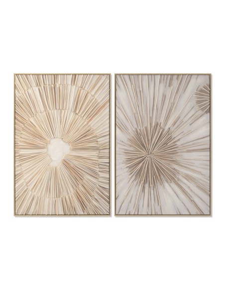 Cuadro en Lienzo con Diseño Straw 3D