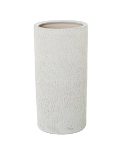 Paragüero Cilindro de Cerámica Blanco