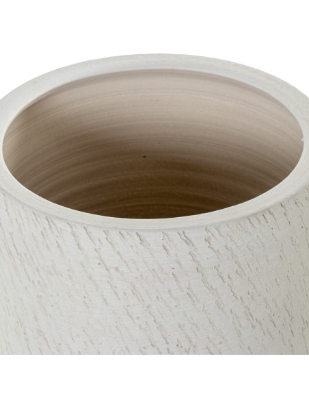 Paragüero Cilindro de Cerámica Blanco