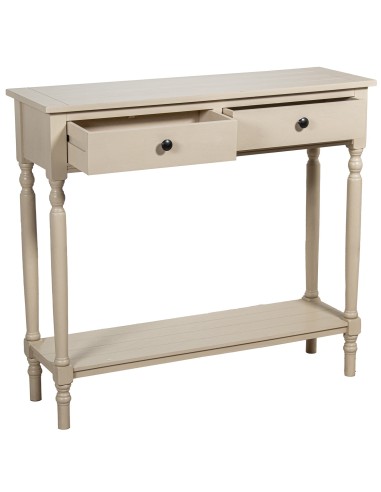 Mesa de Entrada de Madera 2 Cajones