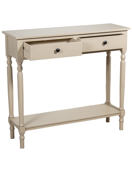 Mesa de Entrada de Madera 2 Cajones