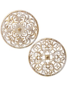 Retablo de Madera con Relieve Redondo