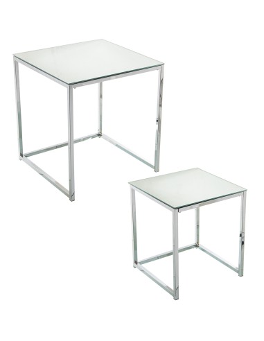 Set 2 Mesas Auxiliares de Metal
