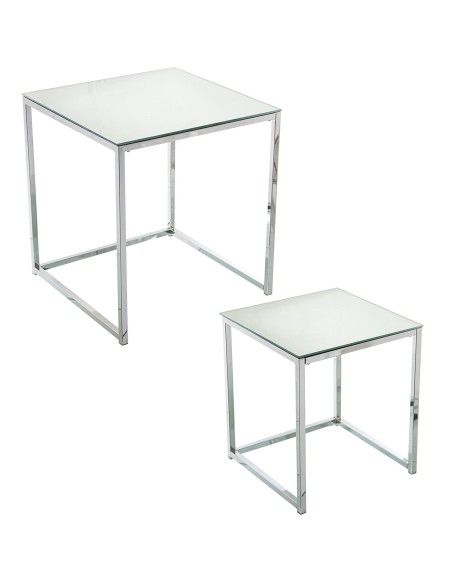 Set 2 Mesas Auxiliares de Metal