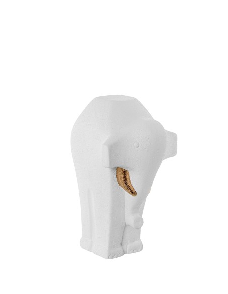 Figura de Cerámica con Diseño de Elefante