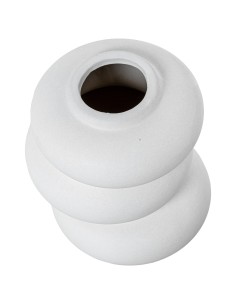 Jarrón de Cerámica Blanco Pequeño 2